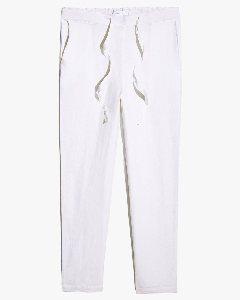 Cory Linen Pants in White