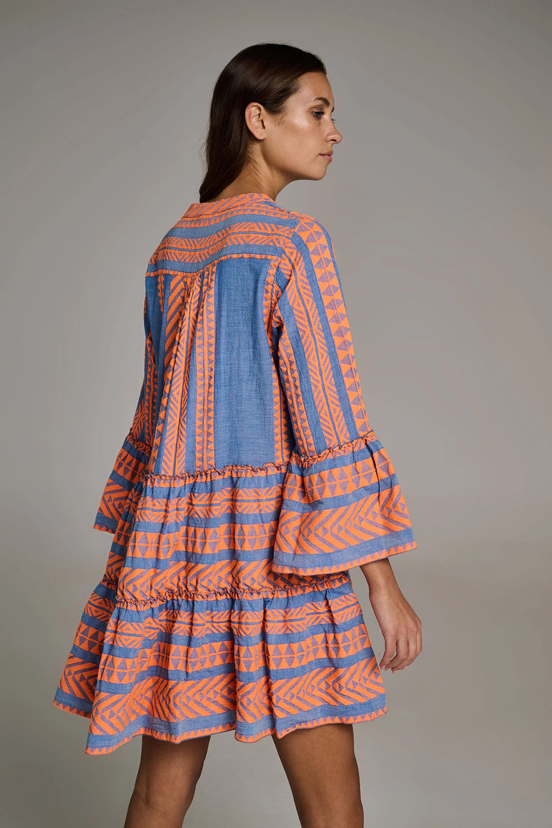 devotion neon dress Devotion Ella Dress Short N.Pink/Off-White (023.319.3G) X-Small