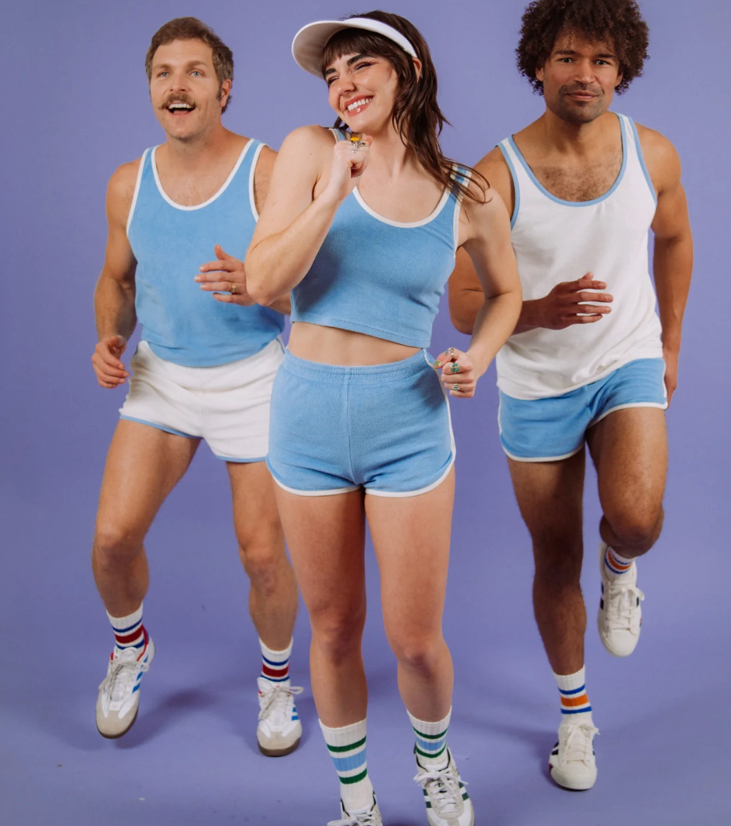 Terry Dolphin Short in Blue Unisex