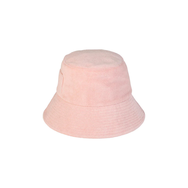 Wave Bucket in Baby Pink Terry