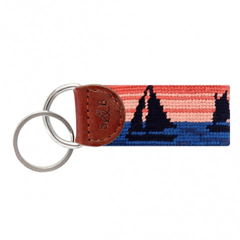 Crossed Clubs Needlepoint Card Wallet
