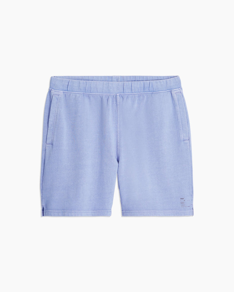 Garment Dyed French Terry Short in Pale Iris