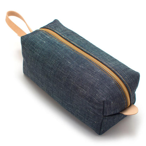 Woven Belt in Bag - Faded Navy/Rustic Brown
