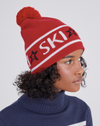 Ski Beanie in Red