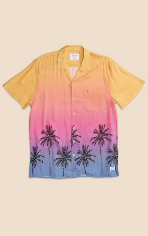 Vacation Bold Floral Shirt in Surf Blue