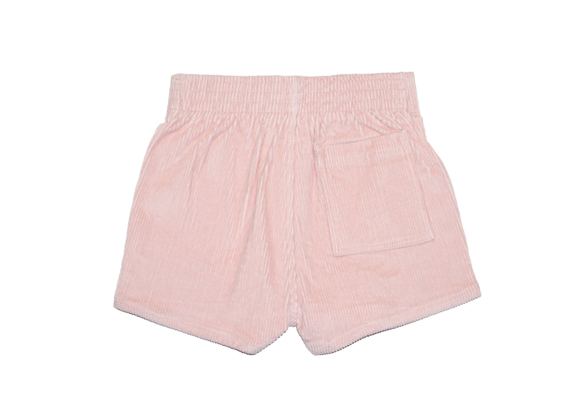 Corduroy Shorts in Powder Pink