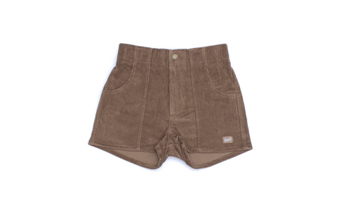 Corduroy Shorts in Rust