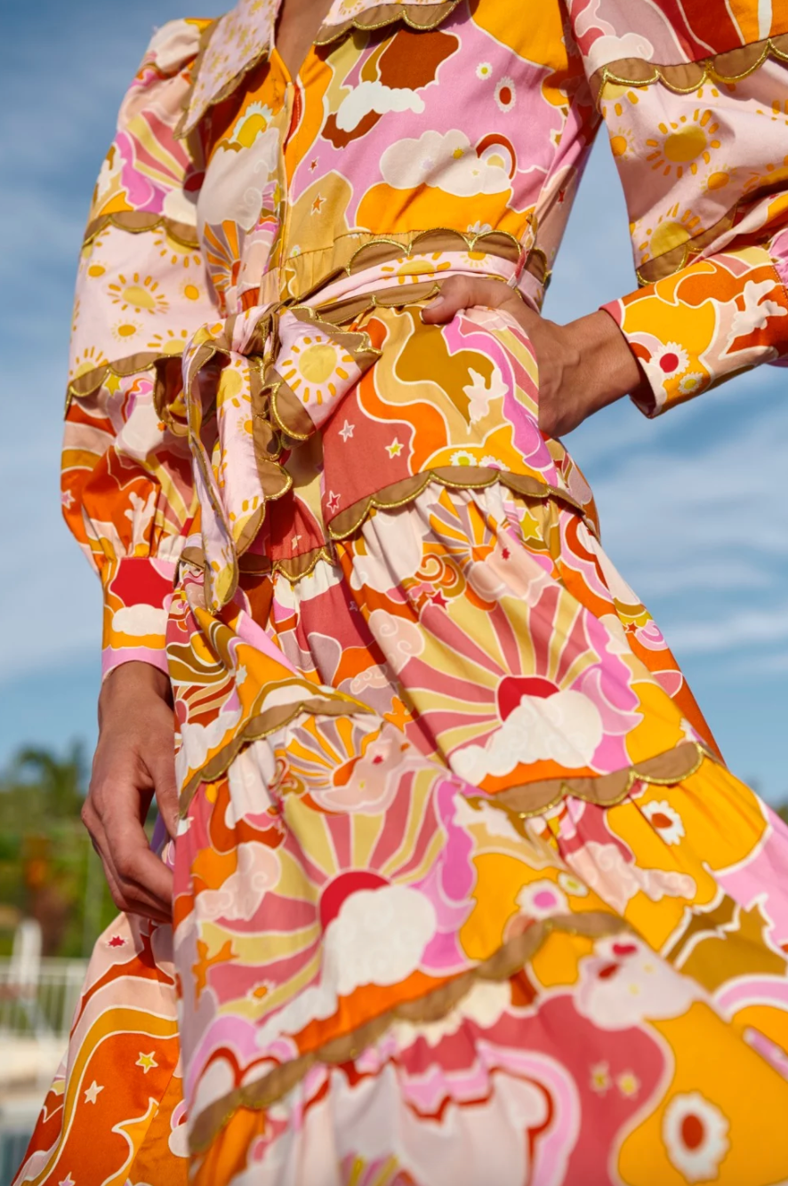 rosalinda chiffon dress Rosalinda Chiffon Dress Retrofete