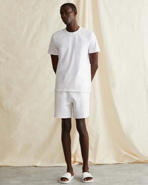 Garment Dyed French Terry Short in White