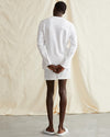 Garment Dyed French Terry Crewneck Sweatshirt in White