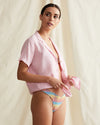 Linen Vacation Shirt in Conch Shack Pink