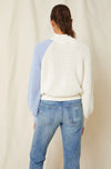 Tahoe Rib Sweater in Natural/Ice Blue