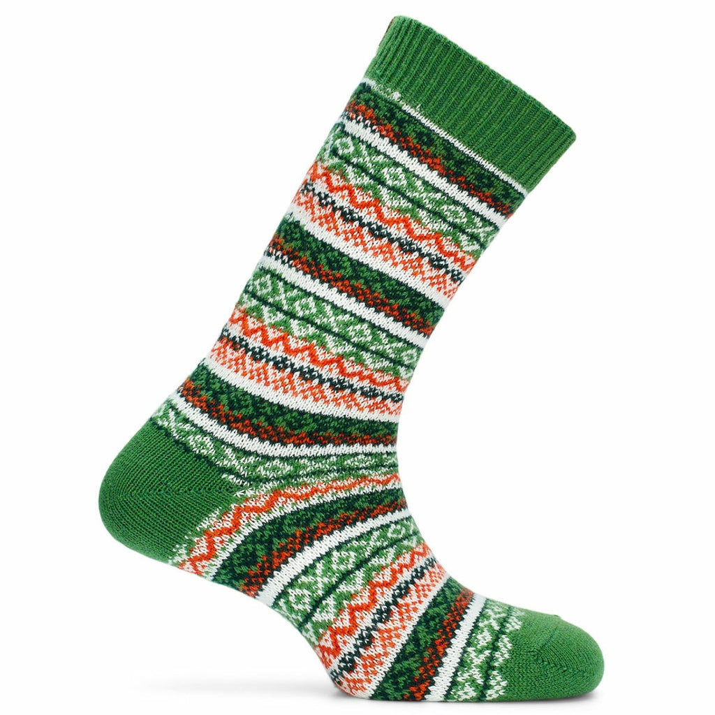 Skauen Mid Calf Socks in Winter Green