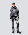 Super Star Jacket in Houndstooth Black and White