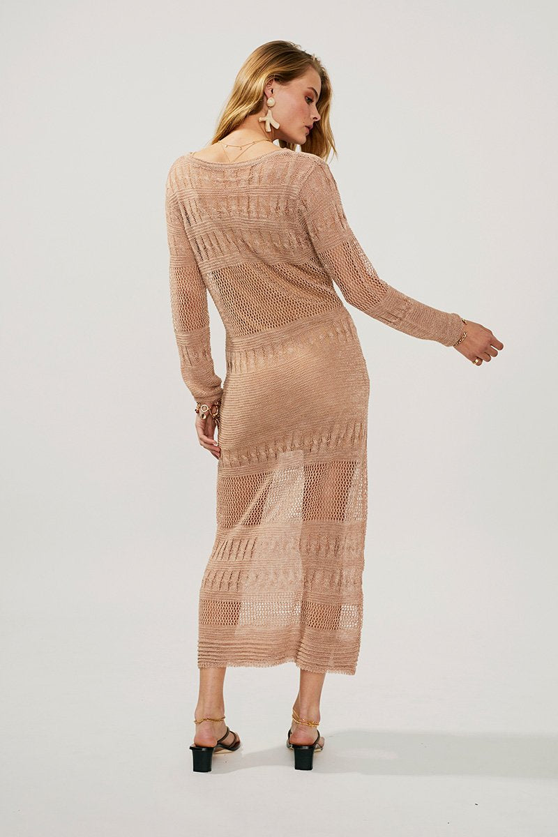 Harper Knit Kaftan Midi Dress