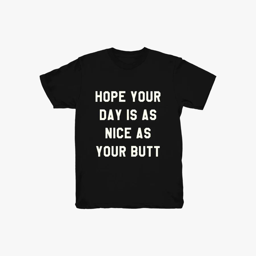 Hope Your Day Tee in Black