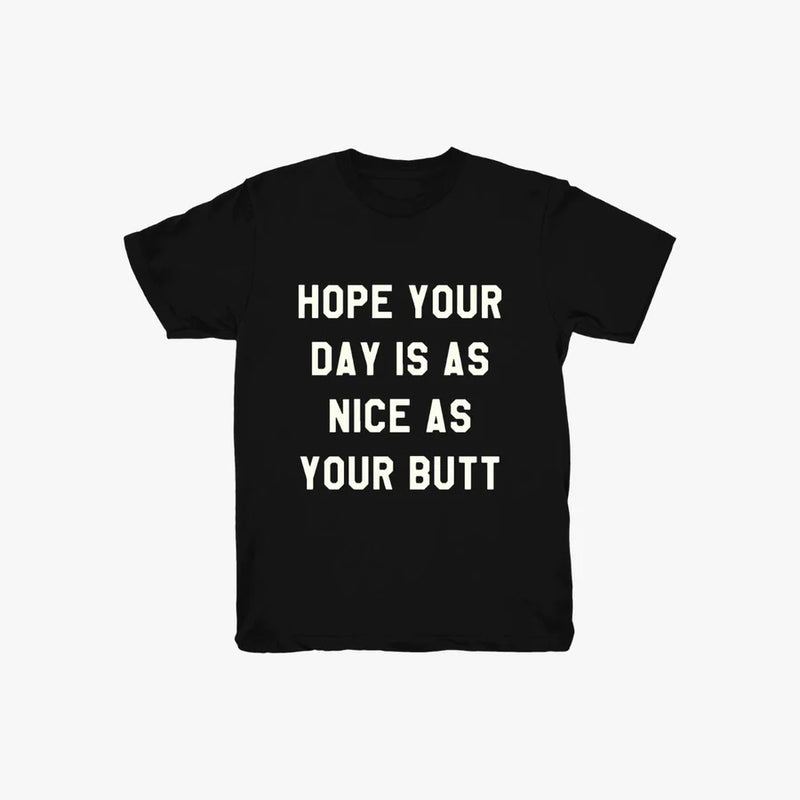 Hope Your Day Tee in Black