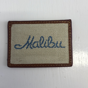 Malibu Needlepoint Card Wallet