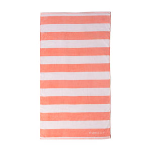 Pink Cabana Beach Towel
