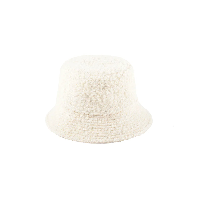 The Shore Bucket in Ivory Boucle
