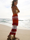 Ruffle Knitted Midi Skirt