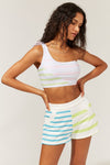 The Amber Top in Jamaica Stripe